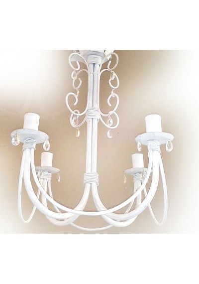 Lustre branco pendente